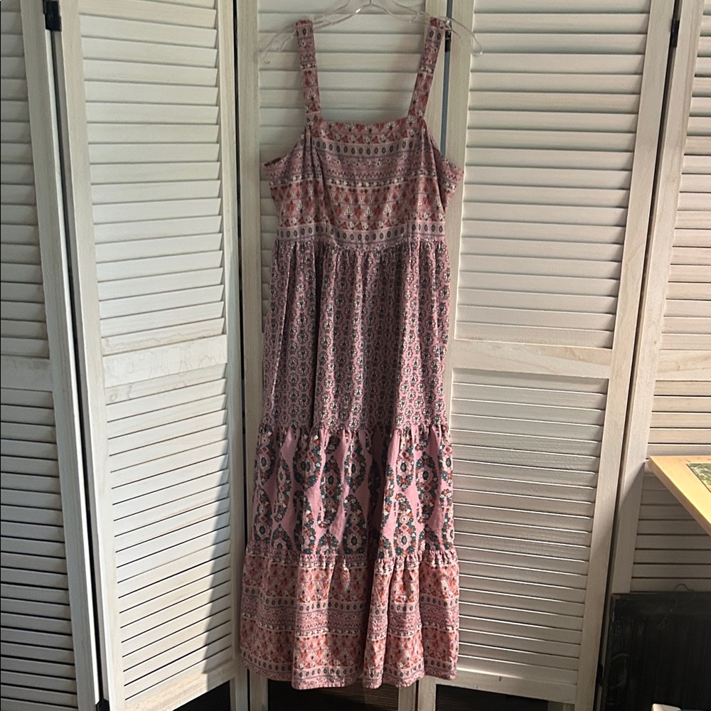Knox Rose Pink floral Patterned Maxi Dress